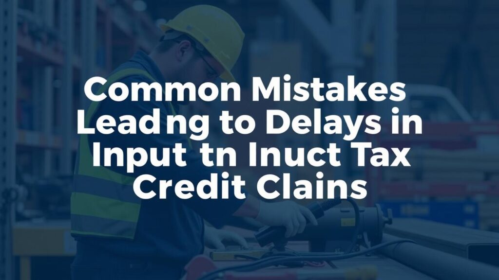 Common Mistakes Leading to Delays in Input Tax Credit Claims