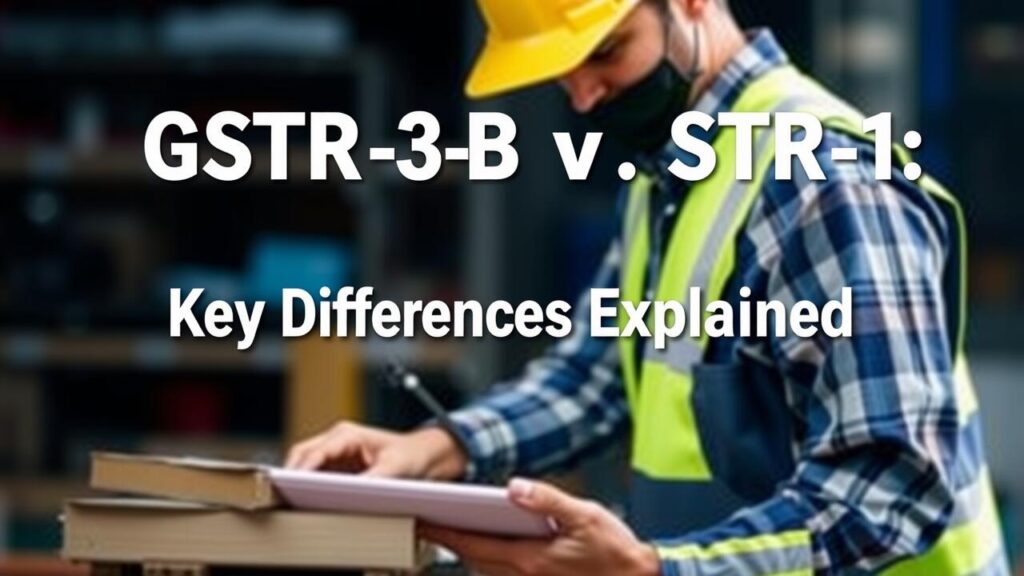 GSTR-3B vs. GSTR-1: Key Differences Explained