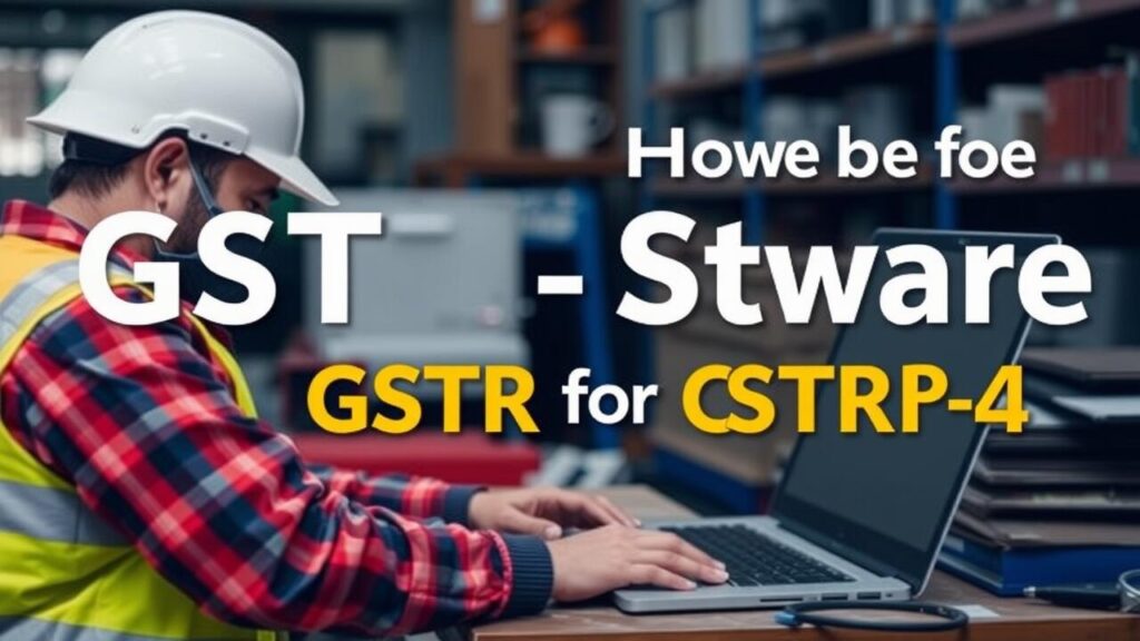 How to Use GST Software for GSTR-4 Filing