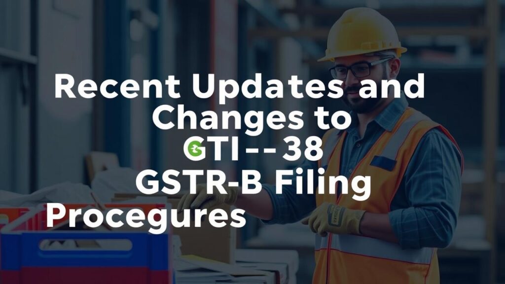 Recent Updates and Changes to GSTR-3B Filing Procedures